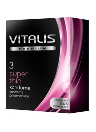 Ультратонкие презервативы VITALIS PREMIUM super thin - 3 шт. - Vitalis - купить с доставкой в Иваново