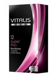 Ультратонкие презервативы VITALIS PREMIUM super thin - 12 шт. - Vitalis - купить с доставкой в Иваново