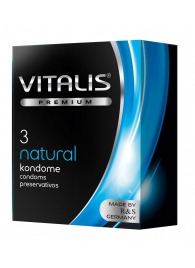 Классические презервативы VITALIS PREMIUM natural - 3 шт. - Vitalis - купить с доставкой в Иваново