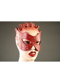 Красная кожаная маска с заклёпками - Подиум - купить с доставкой в Иваново