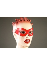 Красная лакированная маска-очки - Подиум - купить с доставкой в Иваново