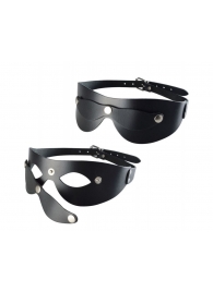 Черная кожаная маска  Новичок - Sitabella - купить с доставкой в Иваново