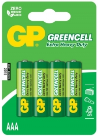 Батарейки солевые GP GreenCell AAA/R03G - 4 шт. - Элементы питания - купить с доставкой в Иваново