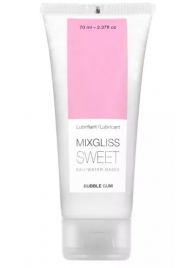 Смазка на водной основе Mixgliss Sweet с ароматом бабл-гам - 70 мл. - Mixgliss - купить с доставкой в Иваново