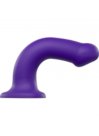 Фиолетовый фаллоимитатор-насадка Strap-On-Me Dildo Dual Density size L - 19 см. - Strap-on-me - купить с доставкой в Иваново