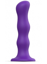 Фиолетовая насадка Strap-On-Me Dildo Geisha Balls size M - Strap-on-me - купить с доставкой в Иваново