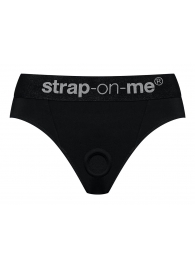 Черные трусики для насадок Heroine Lingerie Harness - size S - Strap-on-me - купить с доставкой в Иваново