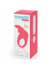 Розовое эрекционное виброкольцо Happy Rabbit Rechargeable Rabbit Cock Ring - Happy Rabbit - в Иваново купить с доставкой