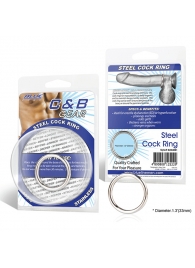 Стальное эрекционное кольцо STEEL COCK RING - 3.5 см. - BlueLine - в Иваново купить с доставкой