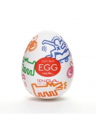 Мастурбатор-яйцо Keith Haring EGG STREET - Tenga - в Иваново купить с доставкой