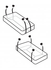 Фиксаторы для кровати WRAPAROUND MATTRESS RESTRAIN - Pipedream - купить с доставкой в Иваново