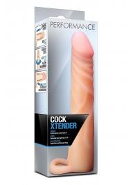 Телесная насадка на пенис Cock Xtender - 17,7 см. - Blush Novelties - в Иваново купить с доставкой