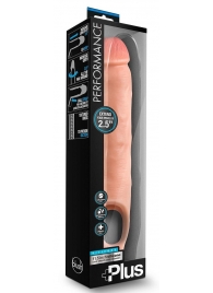 Телесная насадка-удлинитель 11.5 Inch Silicone Cock Sheath Penis Extender - 29,2 см. - Blush Novelties - в Иваново купить с доставкой