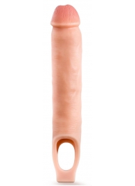 Телесная насадка-удлинитель 11.5 Inch Silicone Cock Sheath Penis Extender - 29,2 см. - Blush Novelties - в Иваново купить с доставкой