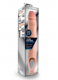 Телесная насадка на пенис 11.5 Inch Cock Sheath Penis Extender - 29,2 см. - Blush Novelties - в Иваново купить с доставкой