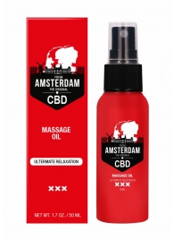 Стимулирующее массажное масло CBD from Amsterdam Massage Oil - 50 мл. - Shots Media BV - купить с доставкой в Иваново