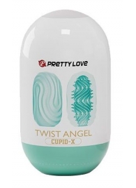 Бирюзовый мастурбатор-яйцо Twist Angel - Baile - в Иваново купить с доставкой