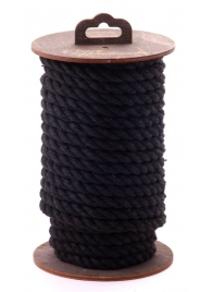 Черная хлопковая веревка для бондажа на катушке - 20 м. - Crazy Handmade - купить с доставкой в Иваново