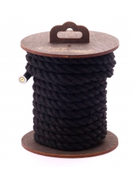 Черная хлопковая веревка для бондажа на катушке - 5 м. - Crazy Handmade - купить с доставкой в Иваново