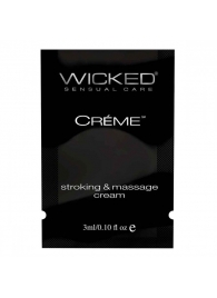 Крем для массажа и мастурбации Wicked Stroking and Massage Creme - 3 мл. - Wicked - купить с доставкой в Иваново