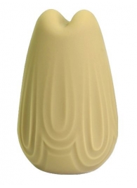 Желтый перезаряжаемый вибратор Vase - 7,4 см. - CNT