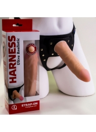 Страпон Харнесс из трусиков и насадки-фаллоса - 17,5 см. - LOVETOY (А-Полимер) - купить с доставкой в Иваново