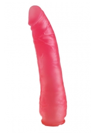 Реалистичная насадка Harness розового цвета - 17 см. - LOVETOY (А-Полимер) - купить с доставкой в Иваново