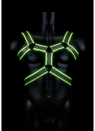 Стильная портупея Body Harness с неоновым эффектом - размер L-XL - Shots Media BV - купить с доставкой в Иваново