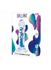 Прозрачный фаллоимитатор на присоске Gallant Jelly Dildo - 16 см. - Adrien Lastic