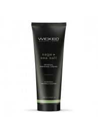 Массажный легкий крем WICKED Sage plus Sea Salt - 120 мл. - Wicked - купить с доставкой в Иваново