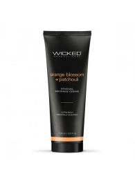 Массажный легкий крем WICKED Orange Blossom plus Patchouli - 120 мл. - Wicked - купить с доставкой в Иваново