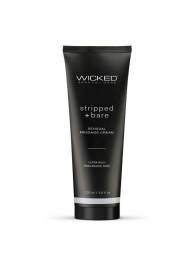 Массажный легкий крем WICKED Stripped plus Bare - 120 мл. - Wicked - купить с доставкой в Иваново