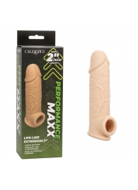 Телесная удлиняющая насадка на член Life-Like Extension 7” - 17,75 см. - California Exotic Novelties - в Иваново купить с доставкой