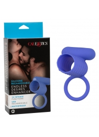 Синее эрекционное виброкольцо Silicone Rechargeable Endless Desires Enhancer - California Exotic Novelties - в Иваново купить с доставкой