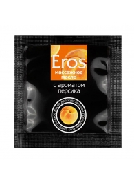 Саше массажного масла Eros exotic с ароматом персика - 4 гр. - Биоритм - купить с доставкой в Иваново
