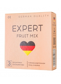 Ароматизированные презервативы EXPERT Fruit Mix - 3 шт. - Expert - купить с доставкой в Иваново