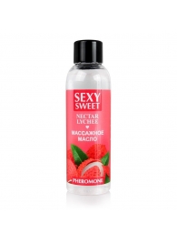 Массажное масло Sexy Sweet Nectar Lychee с феромонами и ароматом личи - 75 мл. - Биоритм - купить с доставкой в Иваново