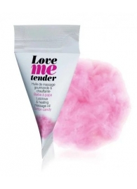 Съедобное согревающее массажное масло Love Me Tender Cotton Candy с ароматом сладкой ваты - 10 мл. - Love to Love - купить с доставкой в Иваново