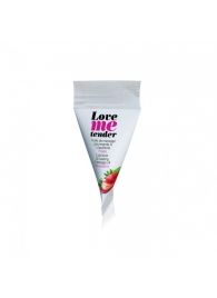 Съедобное согревающее массажное масло Love Me Tender Strawberry с ароматом клубники - 10 мл. - Love to Love - купить с доставкой в Иваново