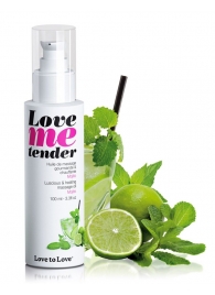 Съедобное согревающее массажное масло Love Me Tender Mojito с ароматом мохито - 100 мл. - Love to Love - купить с доставкой в Иваново