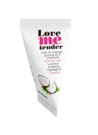 Съедобное согревающее массажное масло Love Me Tender Cocos с ароматом кокоса - 10 мл. - Love to Love - купить с доставкой в Иваново