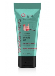 Съедобный интимный гель Orgie Lube Tube Cocktail Strawberry Mojito - 50 мл. - ORGIE - купить с доставкой в Иваново