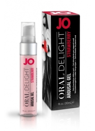 Клубничный лубрикант для оральных ласк Oral Delight Strawberry Sensation - 30 мл. - System JO - купить с доставкой в Иваново