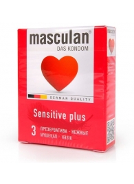 Презервативы Masculan Sensitive plus - 3 шт. - Masculan - купить с доставкой в Иваново