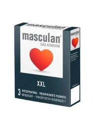 Презервативы увеличенного размера Masculan XXL - 3 шт. - Masculan - купить с доставкой в Иваново