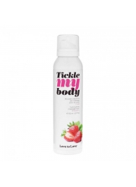 Массажная хрустящая пенка Tickle My Body Strawberry с ароматом клубники - 150 мл. - Love to Love - купить с доставкой в Иваново