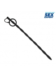 Черный стимулятор уретры Sex Expert - Sex Expert - купить с доставкой в Иваново