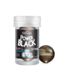 Интимный гель Power Black Hot Ball с охлаждающе-разогревающим эффектом (2 шарика по 3 гр.) - HotFlowers - купить с доставкой в Иваново