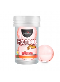 Лубрикант на масляной основе Hot Ball Plus с разогревающим эффектом (2 шарика по 3 гр.) - HotFlowers - купить с доставкой в Иваново