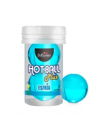 Лубрикант на масляной основе Hot Ball Plus с охлаждающим эффектом (2 шарика по 3 гр.) - HotFlowers - купить с доставкой в Иваново